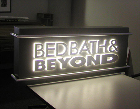 Bed Bath and Beyond Routed Sign