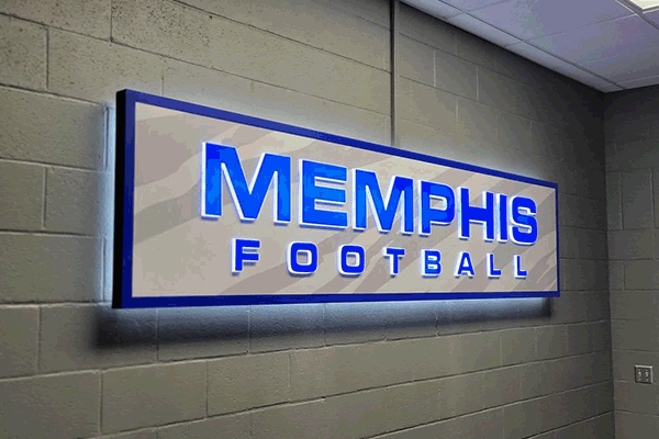 Interior Sign Memphis Football